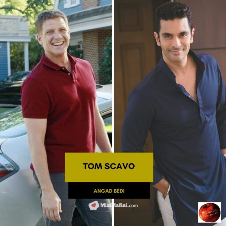 Doug Savant as Tom Scavo on Desperate Housewives; Angad Bedi (Source: Instagram | @angadbedi)
