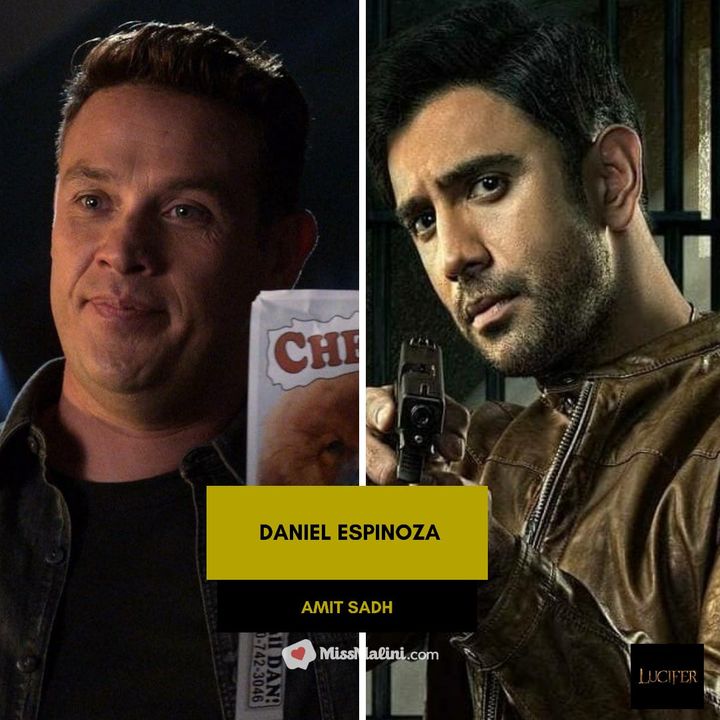 Kevin M Alejandro as Daniel Espinoza in Lucifer; Amit Sadh (Source: Instagram | @kevinmalejandro, @theamitsadh)