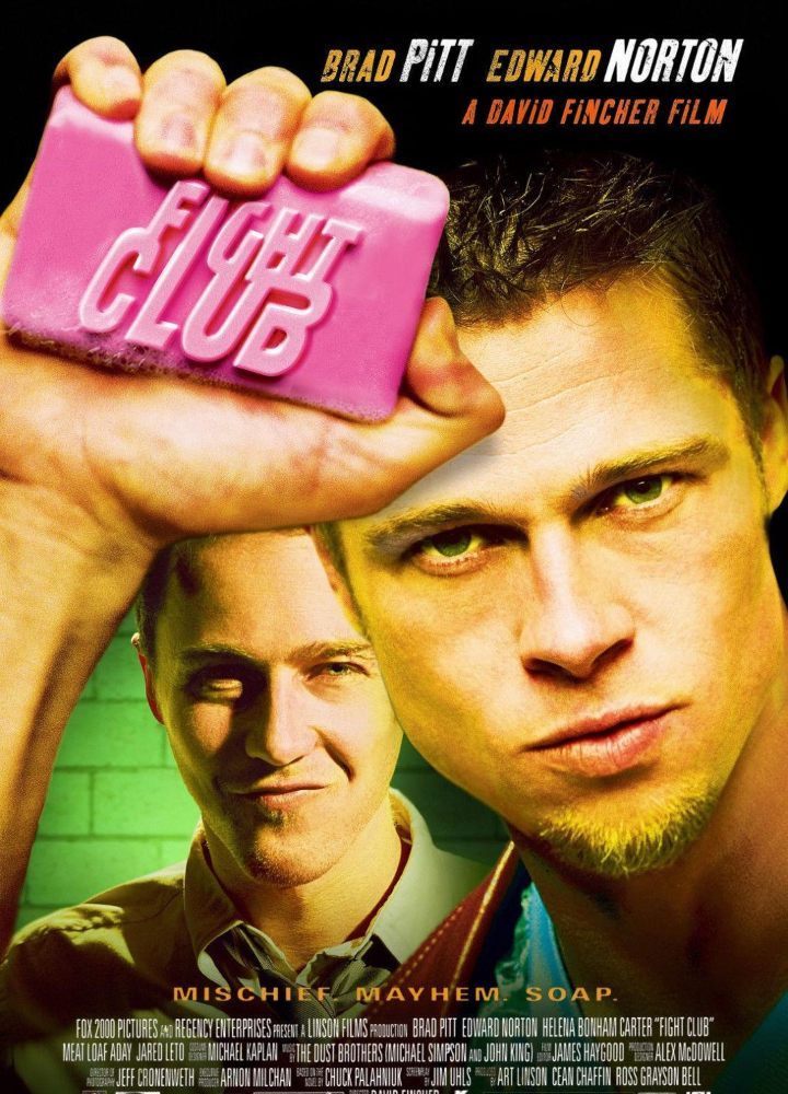 Brad Pitt and Edward Norton in Fox 2000 Pictures' Fight Club