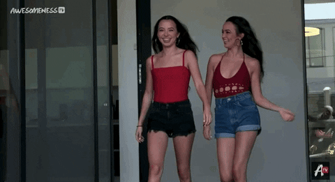Twinmyheart Twins Veronicamerrell Vanessamerrell Merrelltwins Poolparty GIF by AwesomenessTV - Find & Share on GIPHY