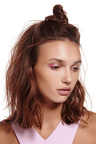 Minimal Makeup Trend, Glossy Lids (Source: Giphy|www.giphy.com)