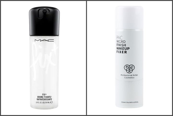 MAC Fix+ (Source: MAC Cosmetics| www.maccosmetics.com) & PAC Micro Finish Makeup Spray (Source: PAC|  www.paccosmetics.in)