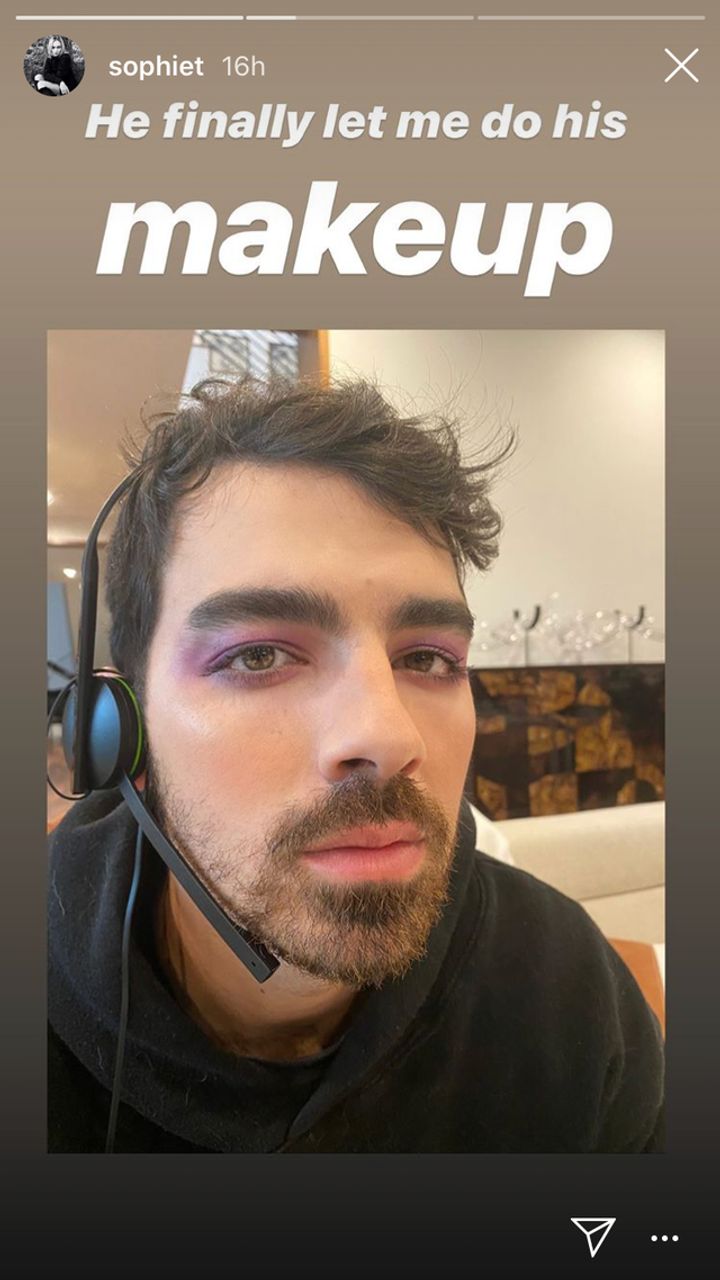 Joe Jonas in Sophie Turner's Instagram stories