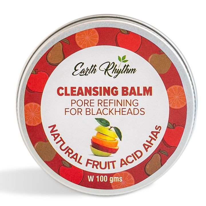 Earth Rhythm, Pore Refining Cleansing Balm With Natural Fruit Acids - AHAs (Source: www.earthrhytm.com)