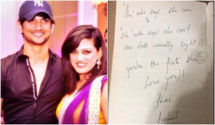 Sushant Singh Rajput’s Sister Pens An Emotional Open Letter To Him