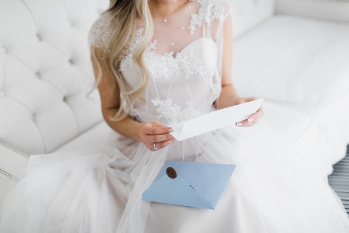 Gift exchange between bride and groom on the morning of the wedding By denis kalinichenko | www.shutterstock.com