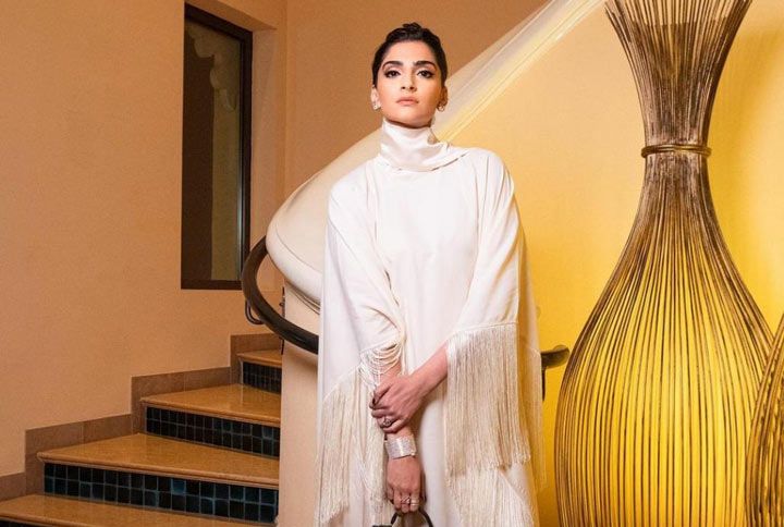 Sonam Kapoor Ahuja Raises The Fashion Quotient In A Dainty Fringed Kaftan