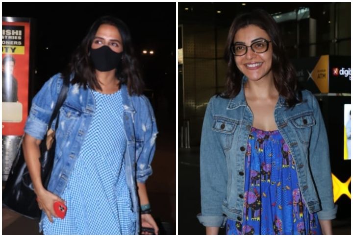 Neha Dhupia and Kajal Aggarwal Make A Statement In All-Blue