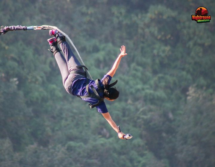 Priyam Prasad Bungee Jumping in Pokhara