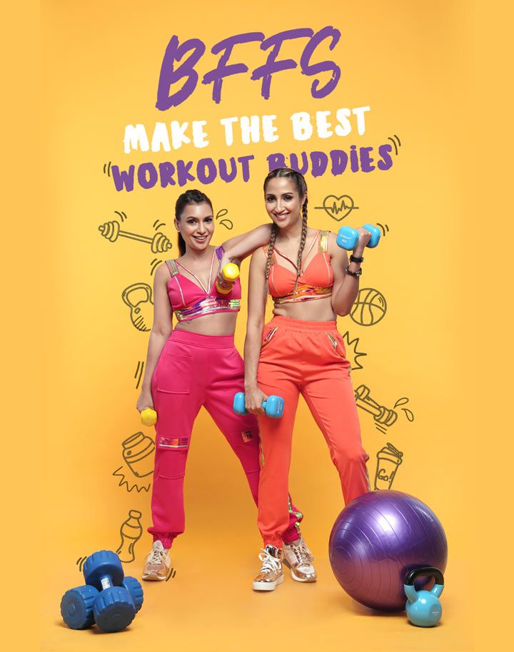 Malini Agarwal and Parul Kakad in Workout Gear by Just Billi
