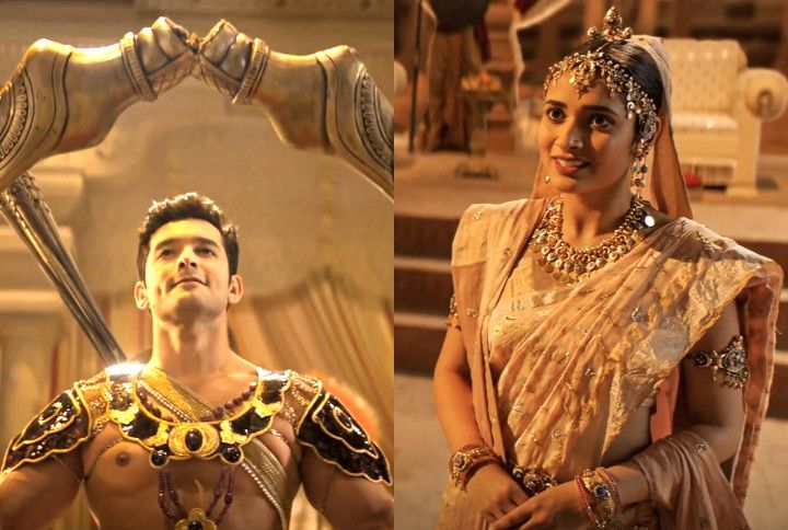 Diganth Manchale as Ram and Aishwarya Ojha as Sita in MX Player's Ramyug