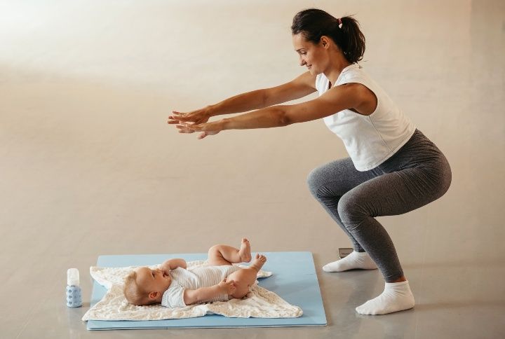 New Mom Doing Squats By Drazen Zigic | www.shutterstock.com