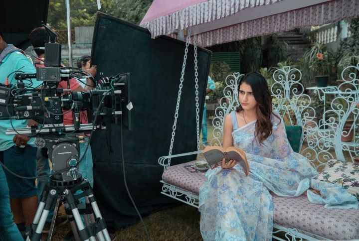 Fatima Sana Shaikh on the sets of Ajeeb Daastaans