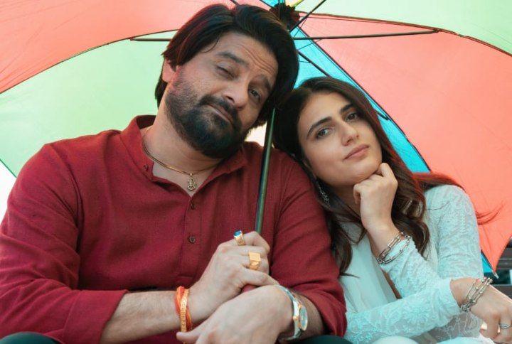 Jaideep Ahlawat and Fatima Sana Shaikh on the sets of Ajeeb Daastaans