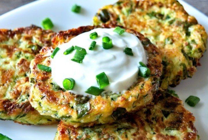 Low carb zucchini fritters by Maya Sawant