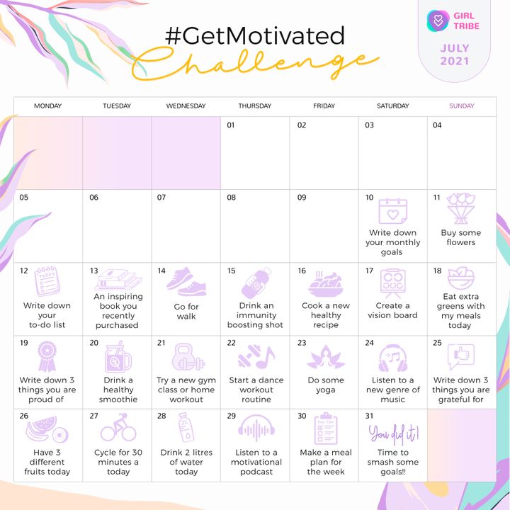 #GetMotivated Challenge On Malini's Girl Tribe