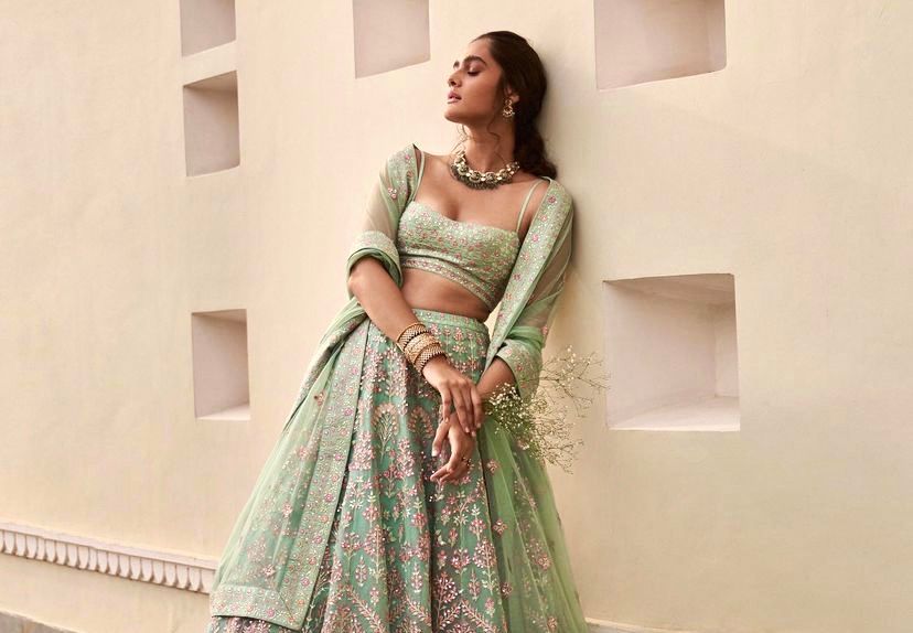 7 Pastel Green Lehengas That&#8217;ll Sway Your Mind From The Traditional Red Outfit For Your Big Day