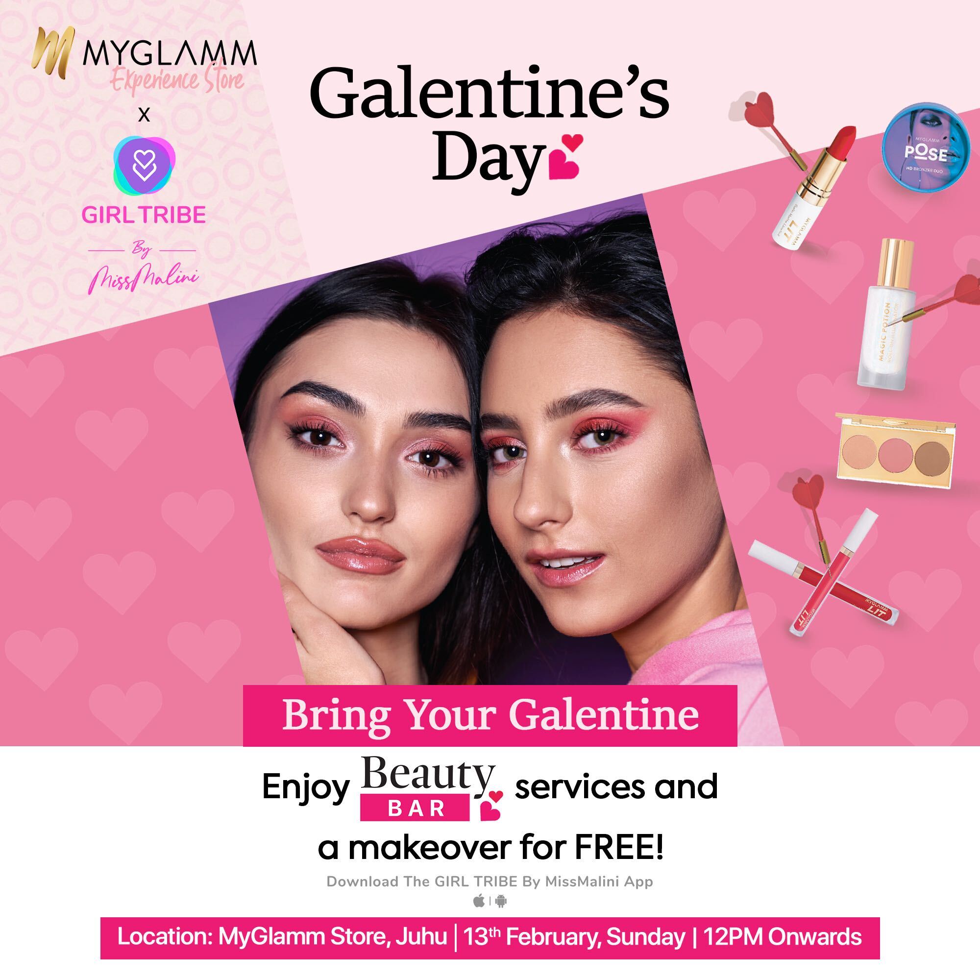 Galentine's Day Event at MyGlamm's Experience Store, Juhu