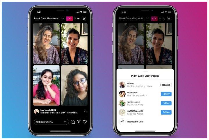 Instagram Launches New ‘Live Rooms’ Feature That Allows Up To 4 Speakers
