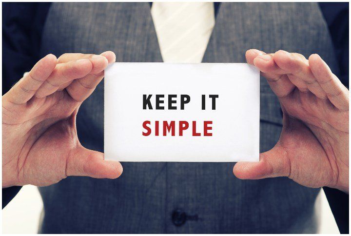 Keep it simple (Source: Shutterstock)