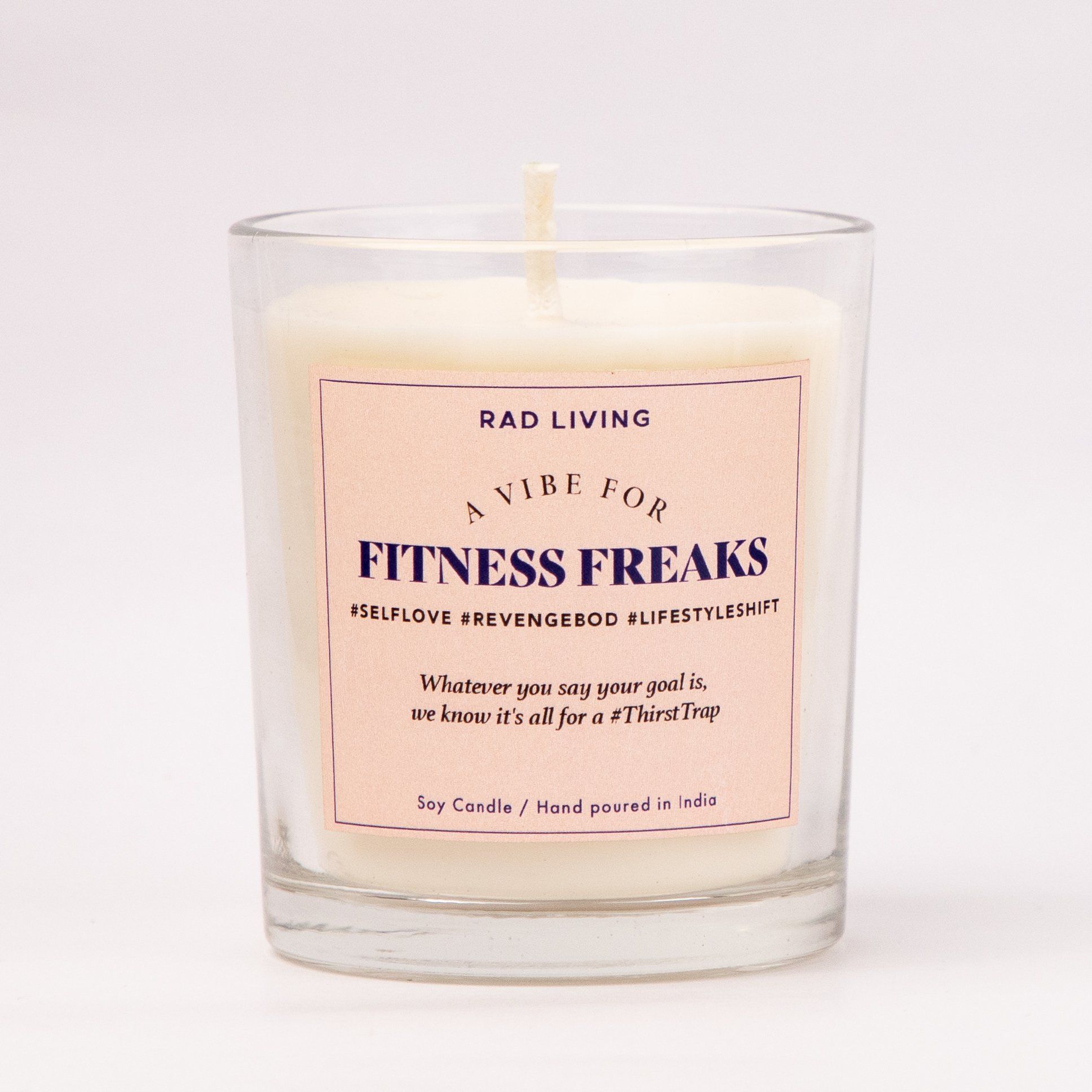 Rad Living Fitness Freaks Candle (Source: www.radliving.in)