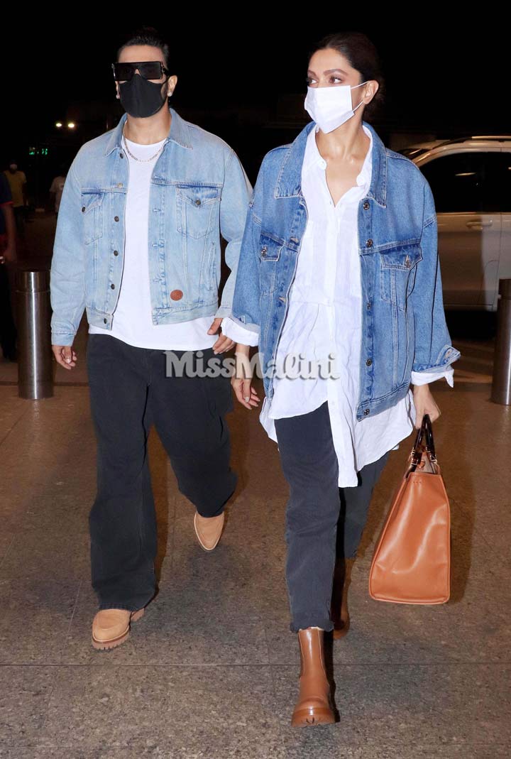 Ranveer Singh & Deepika Padukone Are Winning Travel Style With Their  Classic Coordinated Outfits