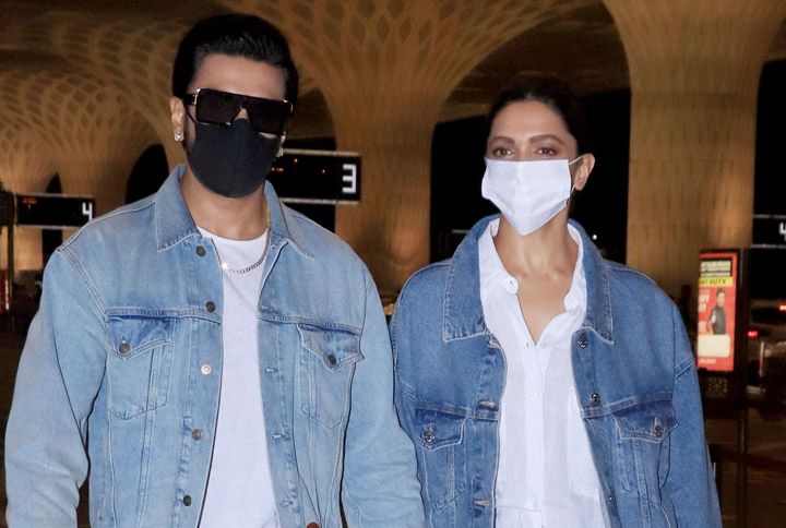 Ranveer Singh & Deepika Padukone Are Winning Travel Style With Their Classic Coordinated Outfits