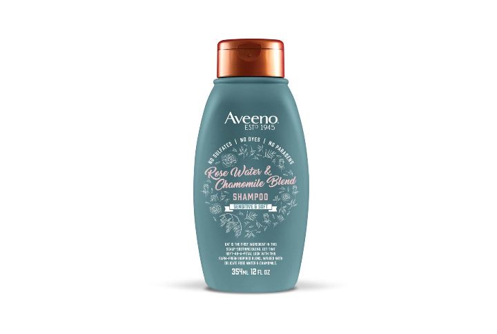 Aveeno, Scalp Soothing Rose Water and Chamomile Blend Shampoo (source: www.aveena.com)