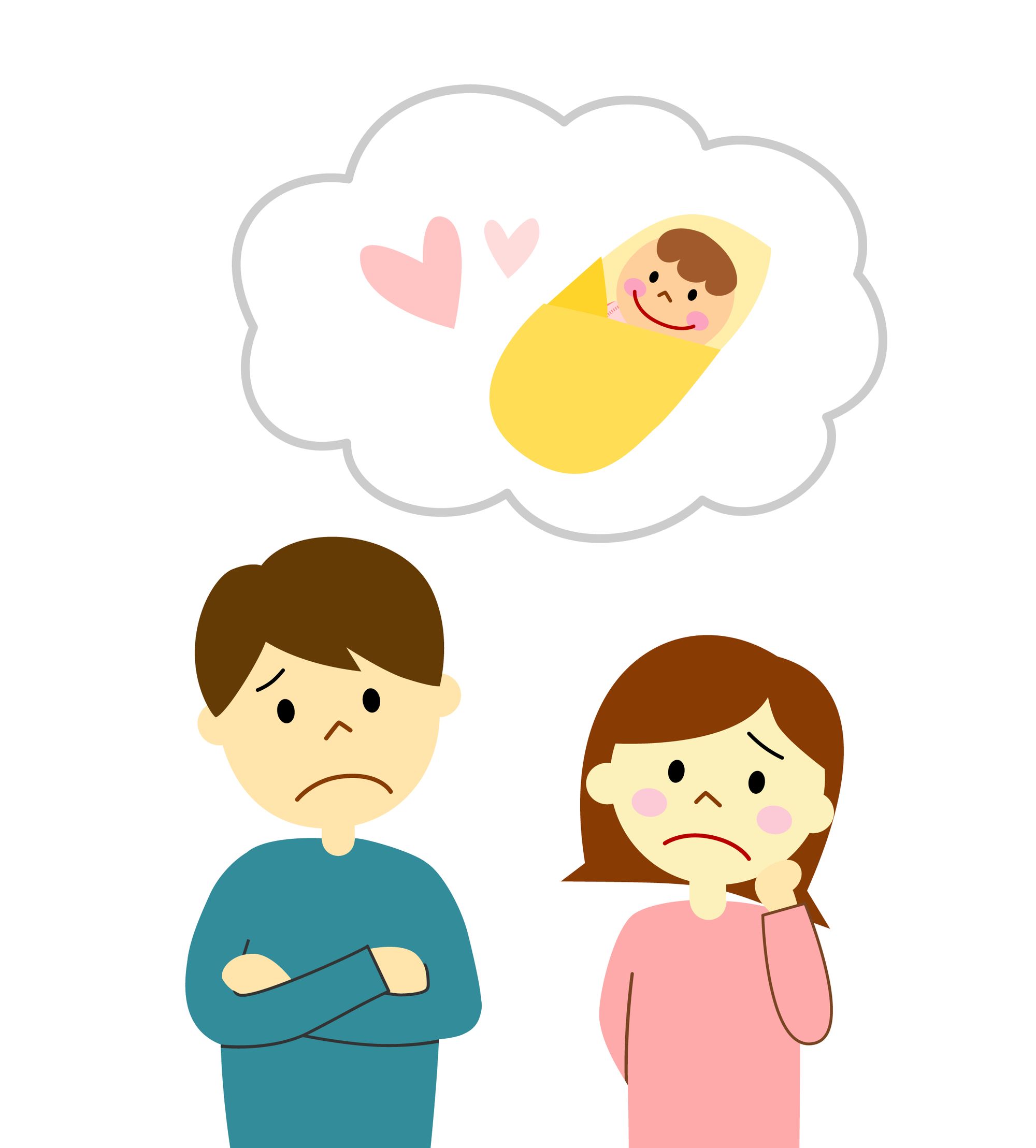 Couple thinking about a baby By cocone | www.shutterstock.com