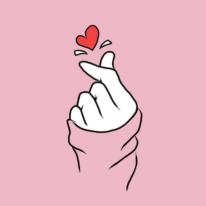 Korean heart sign (Source: Shutterstock)