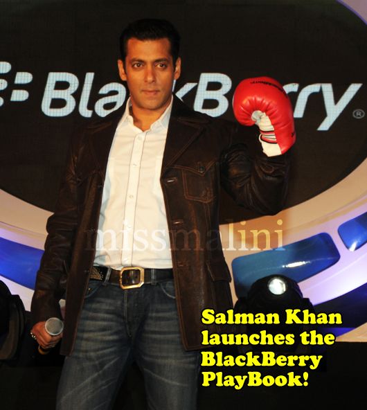 The Blackberry PlayBook Launches with Salman Khan Punch Power! #geekchic