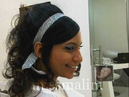 MissMalini's 60s updo!