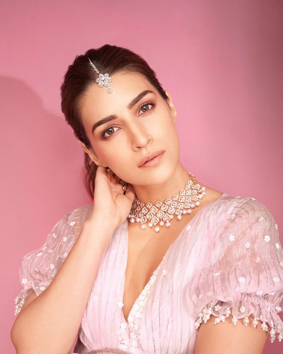 Pink Is Kriti Sanon’s Colour As She Makes A Classy Statement In A Rosy Shivan & Narresh Sharara