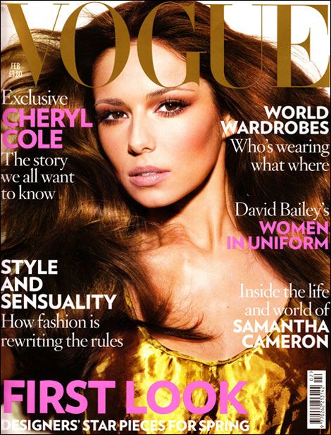 Cheryl Cole on the cover of Vogue