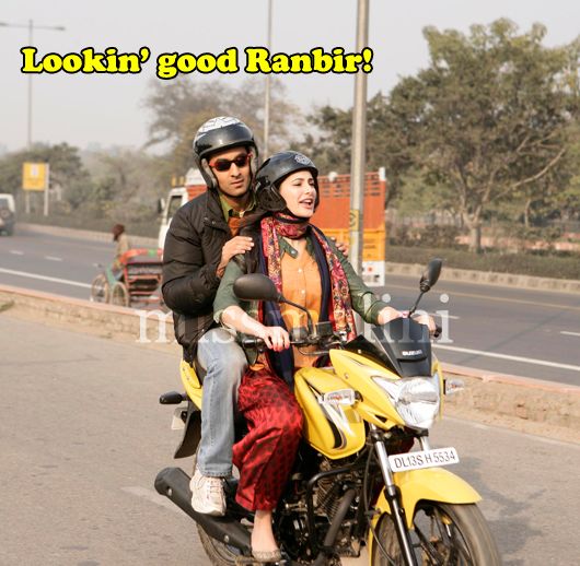 Ranbir Kapoor Rides Pillion to Nargis Fakhri for Rockstar!