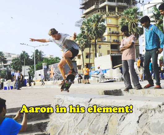 Aaron in his element