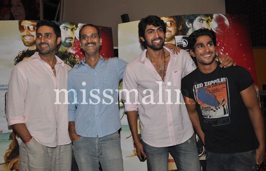Abhishek Bachchan, Rohan Sippy, Rana Daggubati, Prateik