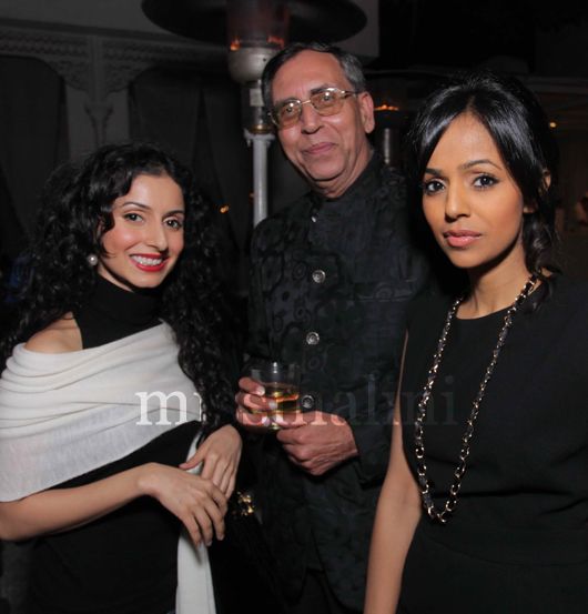Anil Chopra with designers Gauri & Naninika