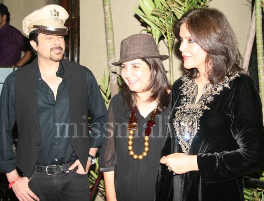 Anil Kapoor, Farah Khan and Zeenat Aman