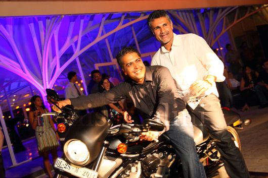 Anoop Prakash and Arjun-Khanna on the Harley Davidson Night Rod Special