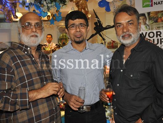 Artists Gurcharan Singh, Arzhan Khambata and Sameer Mondal