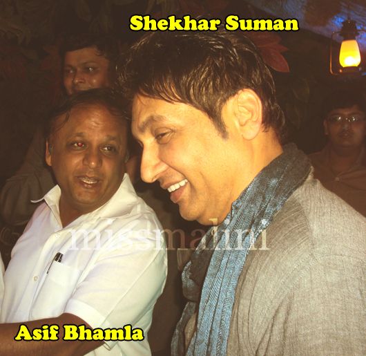 Asif Bhamla with Shekhar Suman