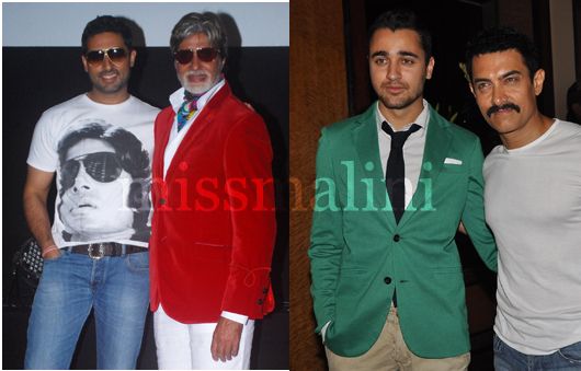 Abhishek Bachchan, Amitabh Bachchan, Imran Khan and Aamir Khan