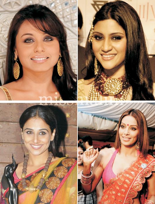 Rani Mukerji, Konkona Sen Sharma, Bipasha Basu and Vidya Balan in Amrapali Jewels
