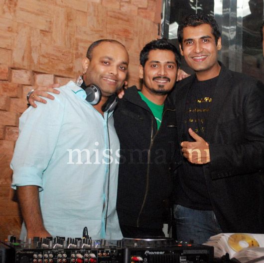 (far left) DJ Clement and (far right) Anupam Sehgal