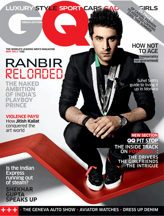 Ranbir Kapoor Reveals His Dark Side in GQ this Month