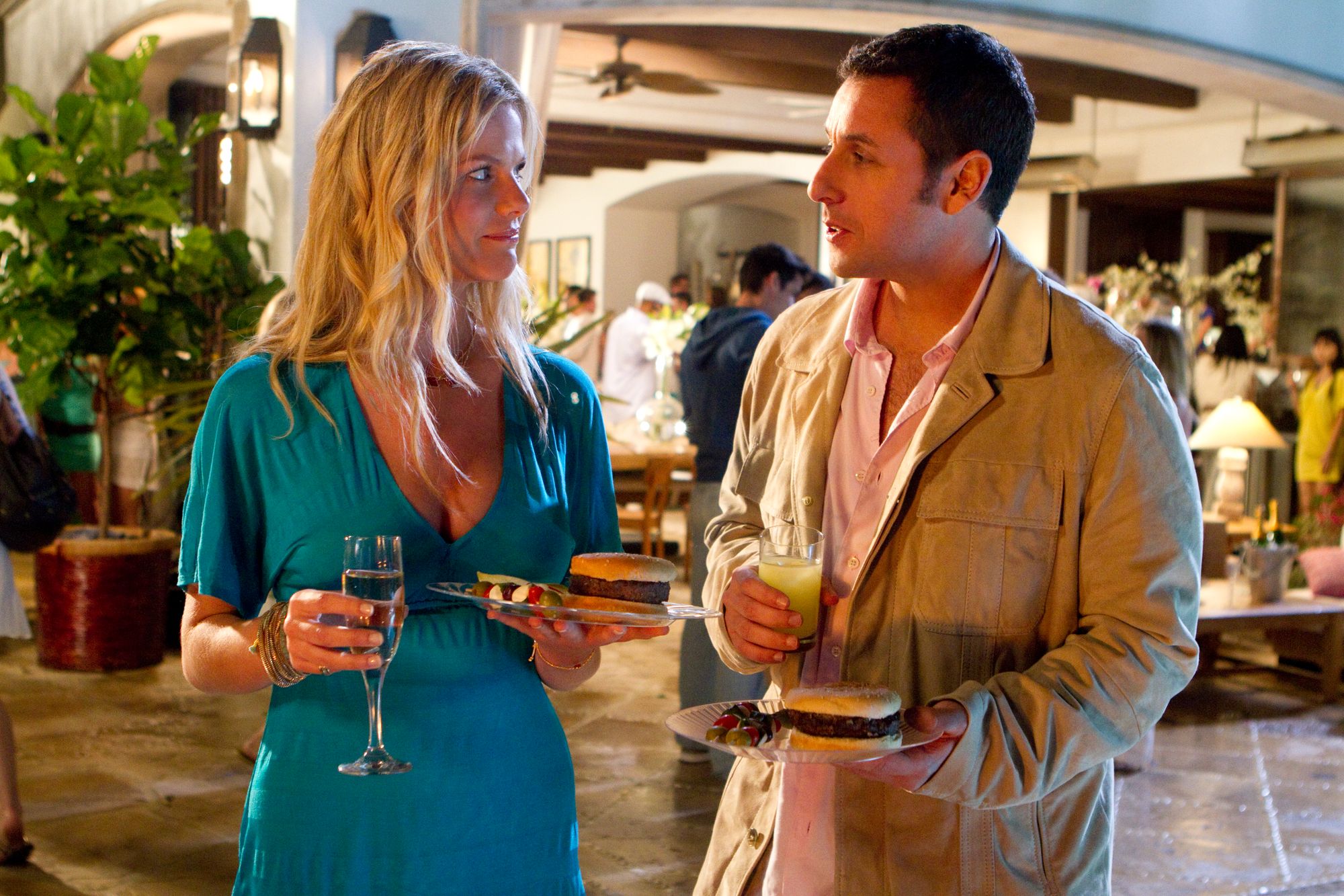 Brooklyn Decker and Adam Sandler in Just Go With It