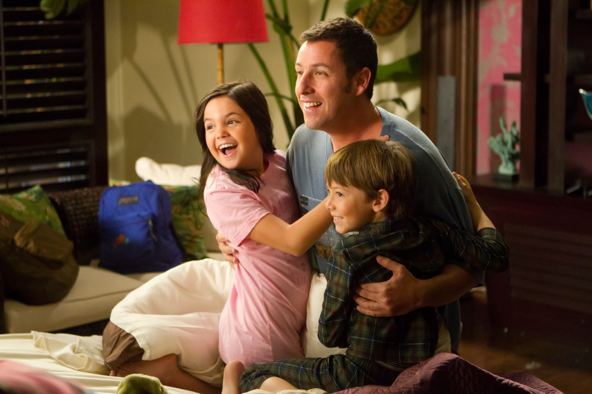 Bailee Madison, Adam Sandler and Griffin Gluck in Just Go With It