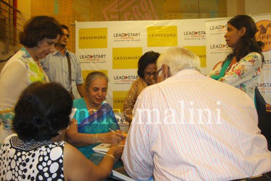 Asha Shankardass signs copies of her book for fans
