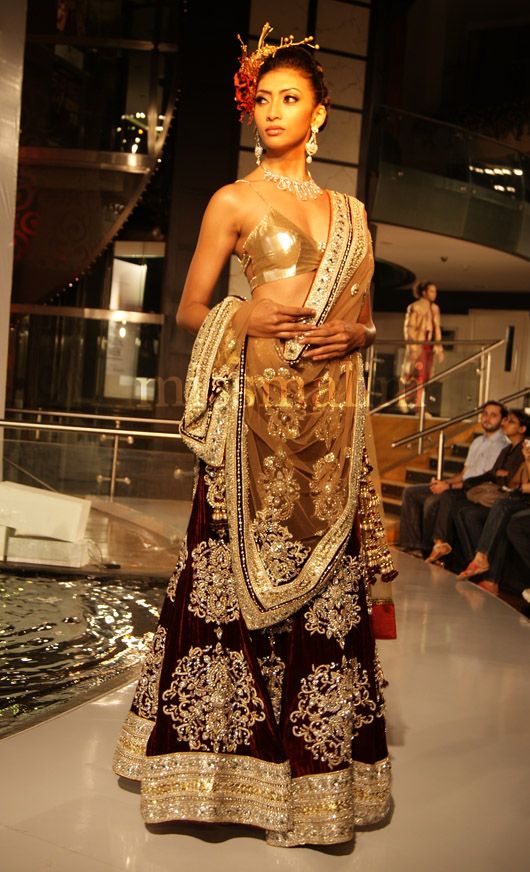 Model for Riyaz Gangji at Aamby Valley India Bridal Week